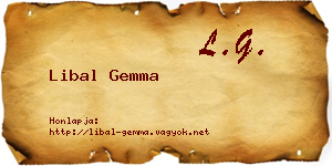 Libal Gemma névjegykártya